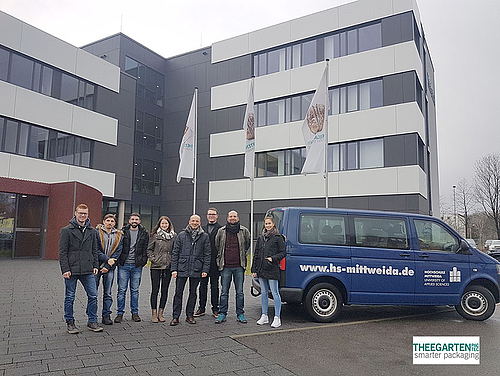 Seminargruppe ME 15wA-B mit Prof. M. Zimmermann und Prof. J. Matthes